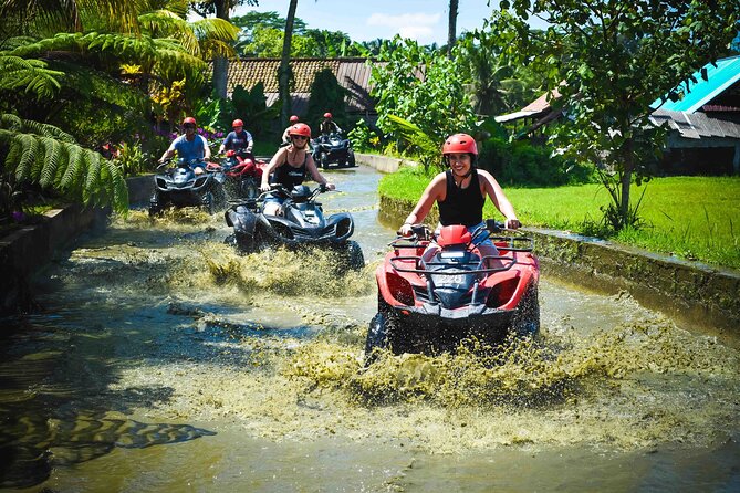 Amazing Kuber ATV Quad Bike Experience in Bali and Tunnel - Entering the route: wet tracks, steep descents, and automatic power