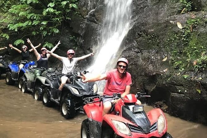 Bali ATV Bike Cave and waterfall with hotel Pick Up And Lunch - Lunch buffet and clean-food value