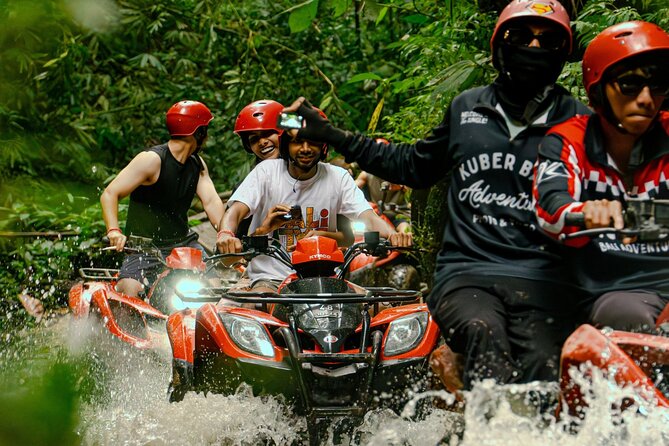 BALI ATV Kuber Through Historic Tunnel and Scenic Waterfalls - Safety briefing and ATV controls, explained through how guides work