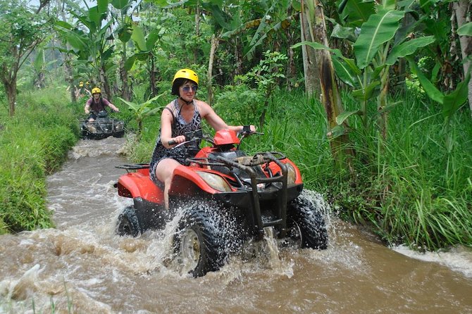 Bali ATV Quad Bike Adventures - ATV track around Ubud: puddles, rice fields, bamboo, and tunnels