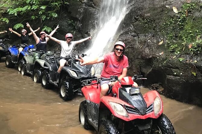 Bali ATV Quad Bike Through Tunnel, Waterfall, White Water Rafting - ATV quad biking in Ubud countryside: tunnels, waterfall, and canyon tracks