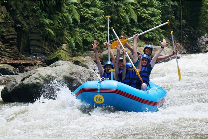 Bali ATV Ride and White Water Rafting - White-water rafting on the Ayung River: rapids, waterfalls, and the stair workout
