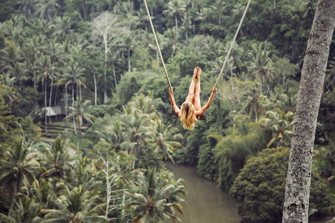 Bali ATV Ride with Jungle Swing and Rice Terrace Tour - Stop 2: d’Alas Swing, flying above the rice paddies