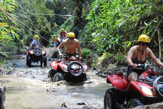 Bali Atv Riding through Cave and Waterfall - The treks: village, rice paddies, jungle, and the river run