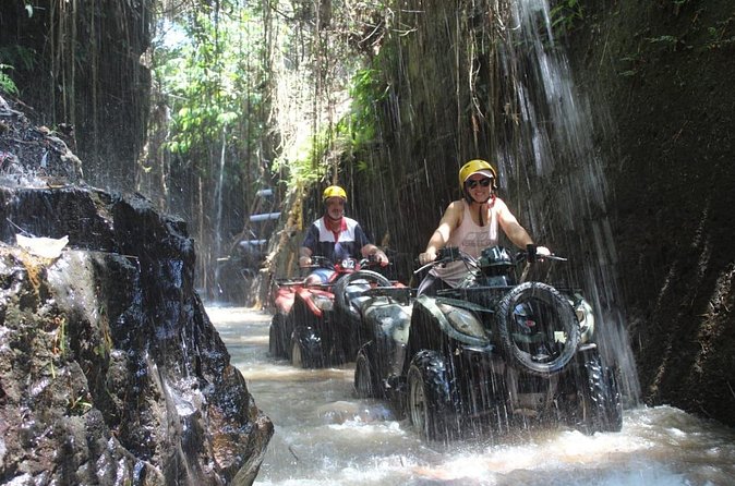 Bali Atv Riding through Cave and Waterfall - The fast and muddy area (yes, it gets messy)