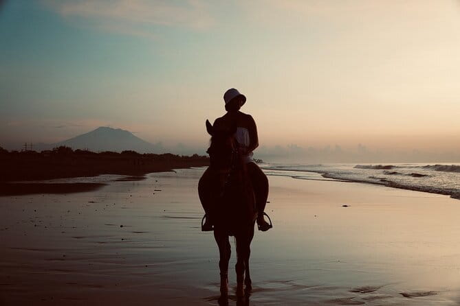 Bali Horse Riding Sanur Beach include Transport - The Sanur Beach start: black sand, sea breeze, and pacing