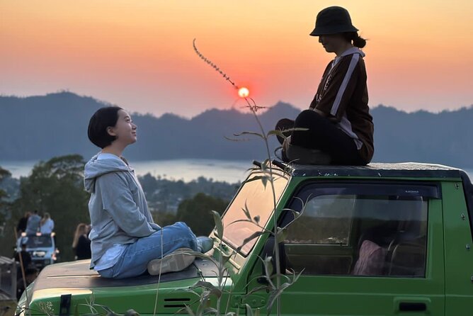 Bali Mount Batur Jeep Sunrise and Black Lava Jeep Tour - Mount Batur Sunrise, the no-hike way, from Ubud