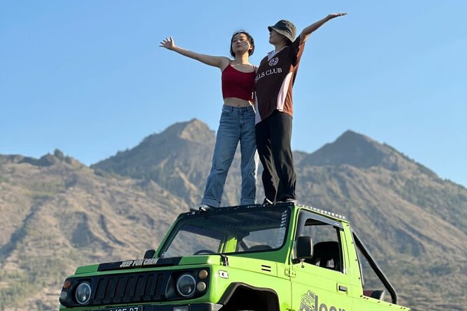 Bali Mount Batur Jeep Sunrise and Black Lava Jeep Tour - Exploring black lava and sand fields with your guide