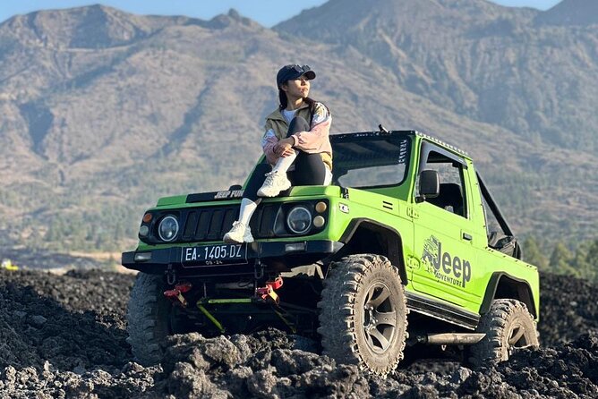 Bali Mount Batur Jeep Sunrise and Black Lava Jeep Tour - Batur Natural Hot Spring by the lake