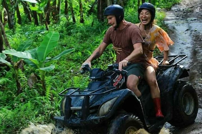 Bali Quad bike ATV passing through Waterfall, Cave & Rice fields - Rice Fields and Village Scenes That Break Up the Adrenaline