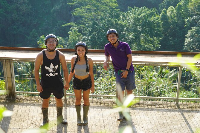 Bali Quad Bike Through Gorilla Cave - Monkey Forest and Waterfall - Sacred Monkey Forest Sanctuary: temples and gray macaques