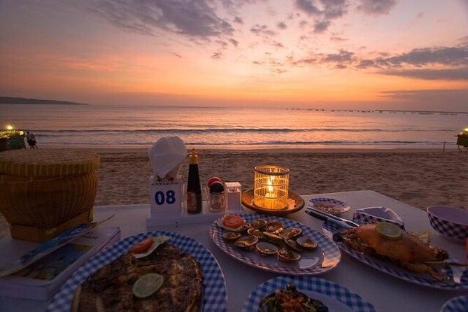 Bali Romantic Seafood Dinner under sunset jimbaran Beach - Stop 1: Jimbaran Beach Dinner, From 5:00 pm On