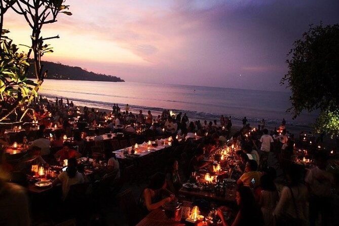 Bali Romantic Seafood Dinner under sunset jimbaran Beach - Romance Level: Sunset Views, Beach Atmosphere, and Crowd Reality