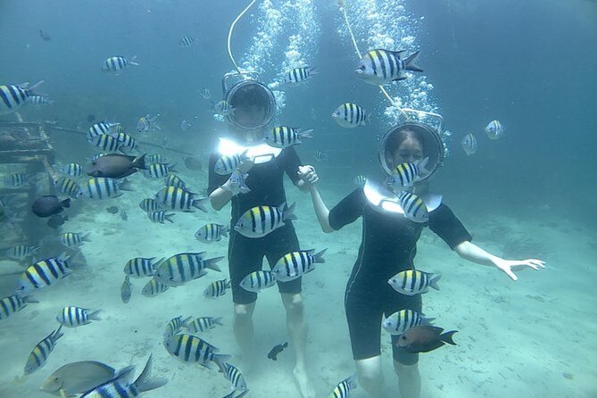 Bali Sea Walker Under Water Experience With Hotel Transfer - The helmet and oxygen setup, why it works for first-timers
