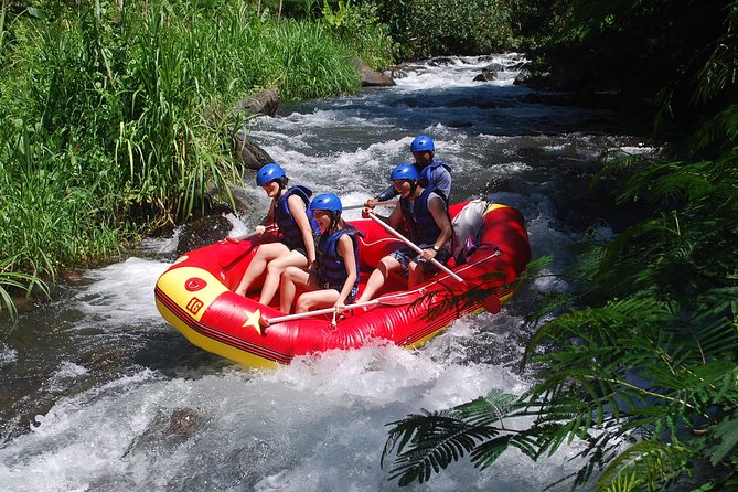 Bali White Water Rafting at Telaga Waja River - The waterfall finish: where adrenaline actually shows up