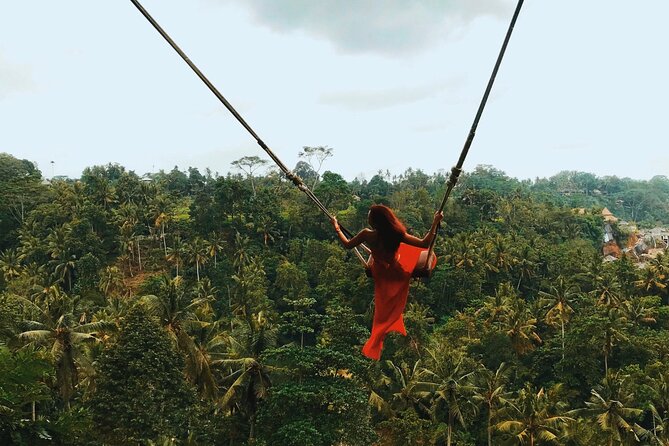 Bali White Water Rafting with Sacred Monkey Forest and Swing - Stop 2: My Swing Bali Over Jungle and Rice Terraces