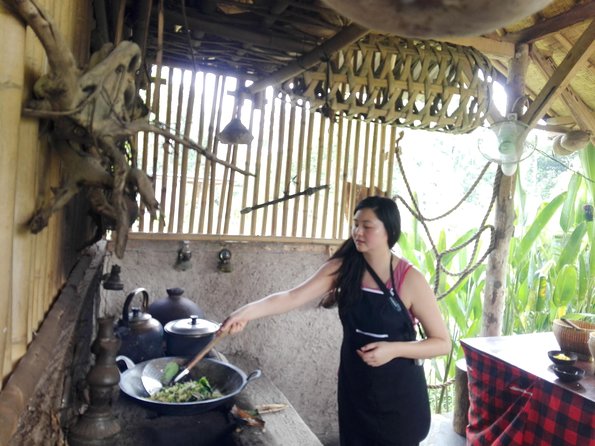 Balinese Cooking Class at Organic Farm - Lunch in a gubuk hut: communal eating, new friends, and a recipe book