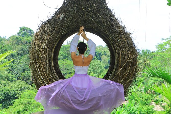 Best of Ubud Village Private Tour with Jungle Swing All Inclusive - Tegenungan Waterfall viewpoint: scenery first, not the steep descent