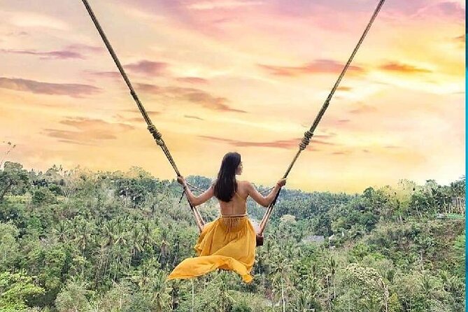 Best of Ubud Waterfalls, Tegalalang Rice Terrace and Swing Tour - Tibumana waterfall: quieter vibes, stairs, and rice-field scenery