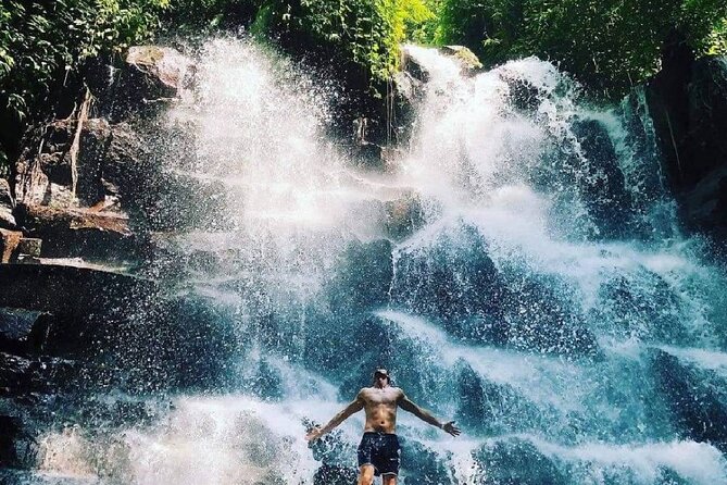 Best of Ubud Waterfalls, Tegalalang Rice Terrace and Swing Tour - Kanto Lampo waterfall: stepped rock, quick walk from the car