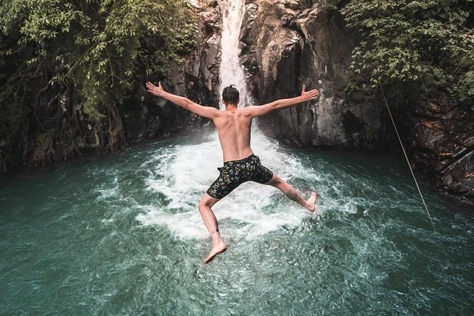 Cliff Jumping and Sliding at Aling Aling Waterfall - Rice Terrace Views, Then Local Fruit at a Balinese Compound