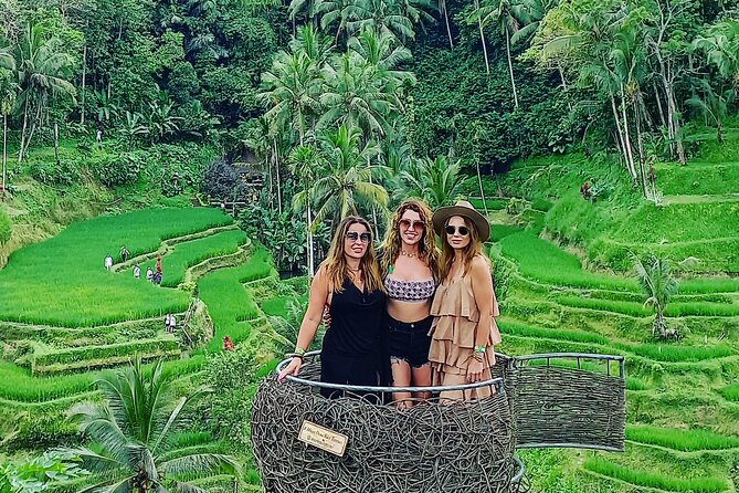 CRETYA Ubud infinity Pool + Hidden Water fall + Water Temple Tour - Manuaba Waterfall Circuit: Bamboo, Rice Farms, and Getting Wet