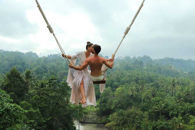 Experience Full Day to Bali Swing Temple and Monkey Forest - Craft villages on the way: batik, wood carving, and metalwork