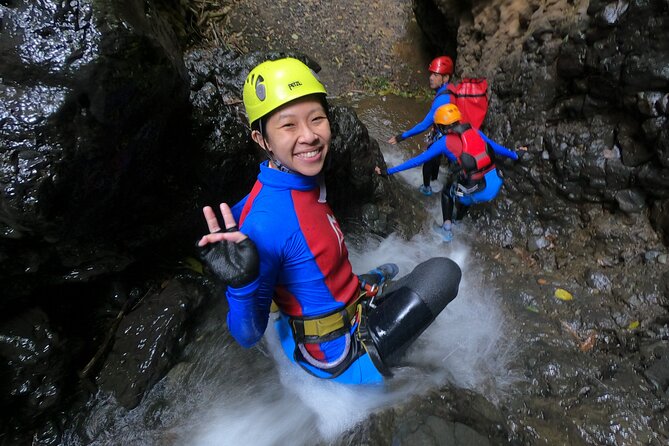 Fun Canyoning in Gitgit Canyon - Inside the gorge: slides, jumps, abseils, caves, and the 20 m zipline
