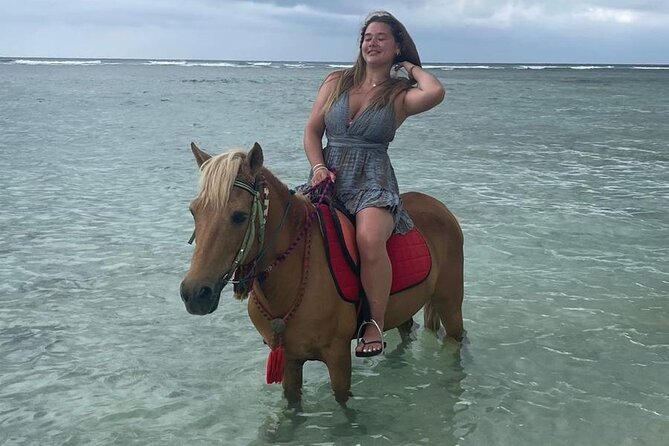 Horse Ride On The Beach Gili Islands - The Route Along the White Sand at Sunset