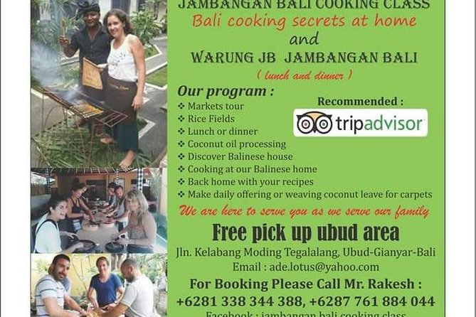 Jambangan Bali Cooking Class - From market to rice fields: seeing where the food comes from