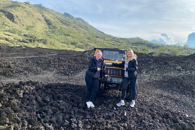 Jeep Mount Batur and Hot Springs with instagram fotos - After sunrise: lava formations and caldera scenery