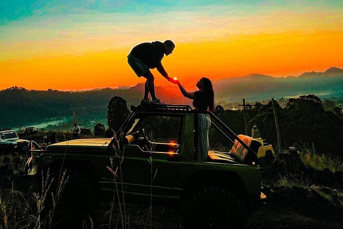 Mount Batur Jeep Sunrise with 4WD Adventures Tour - Mount Batur Sunrise From the Jeep Top, Not a Long Trek