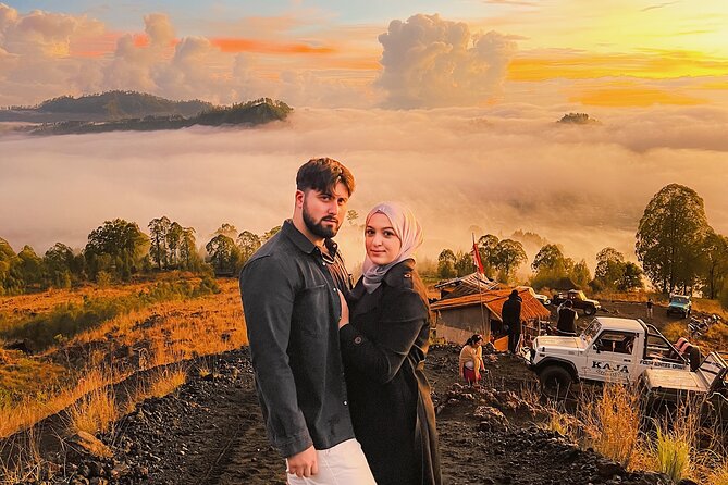Mount Batur Sunrise Jeep Tour with Natural Hot Spring - Black lava exploration after sunrise