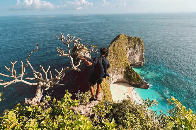 Nusa Penida day trip: boat, 4 snorkeling, Manta rays & Land tour - Kelingking Beach by private car: the iconic cliff stop without the chaos