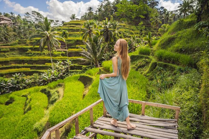 Private Ubud Instagrammable Tour - All Inclusive - Tegallalang Rice Terrace: classic layered views at the end of the day