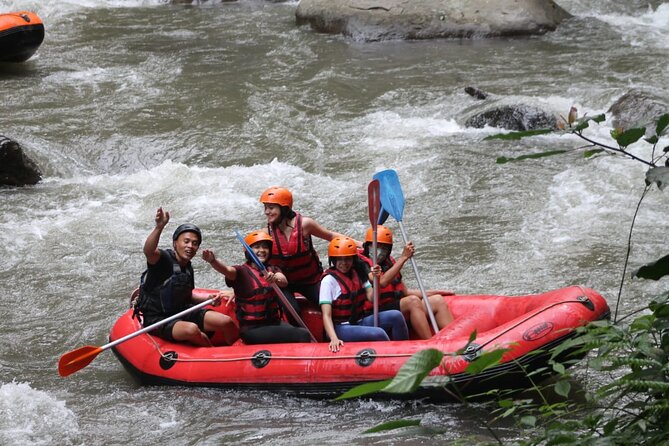 Rafting Swing Monkey Forest And Waterfall Tour All Inclusive - Stop 1: Payung Rafting on the Ayung River from Payangan