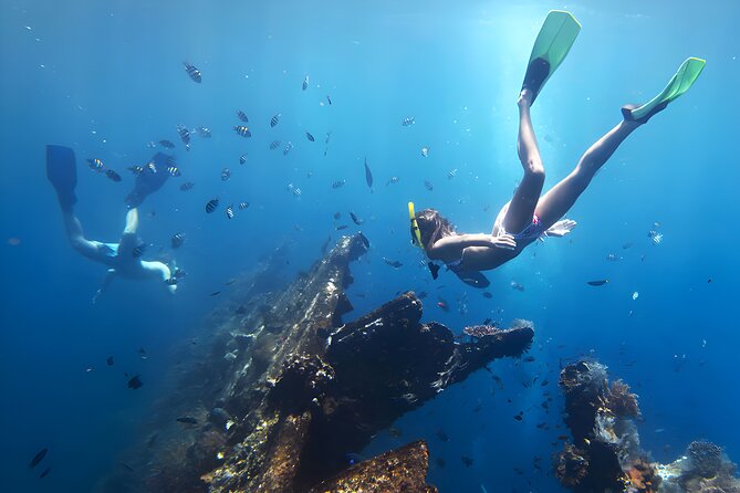 Snorkeling in Blue Lagoon Padang Bai Bali : Snorkel in the clear blue waters - Boat transfers and lunch: the part that keeps the day comfortable