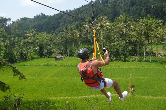 Telaga Waja River Rafting Bali & Zipline (Less Stairs) - Waterfall stop on the middle route: photos, a break, and a clearer sense of the river