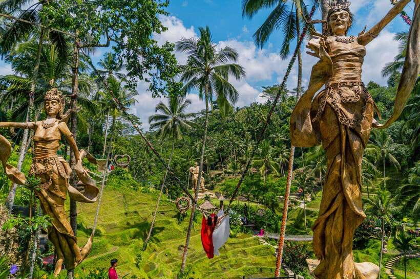 Ubud: Alas Harum Day-Pass, Swing, Sky Bike & Flying Fox - Birdnest, caves, and the 200-step reality check