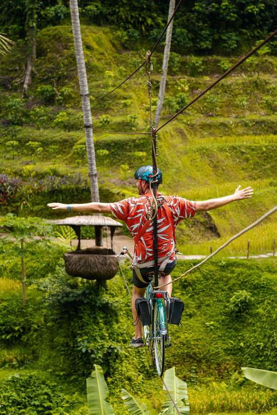 Ubud: Alas Harum Day-Pass, Swing, Sky Bike & Flying Fox - How the Alas Harum day pass adventure fits together