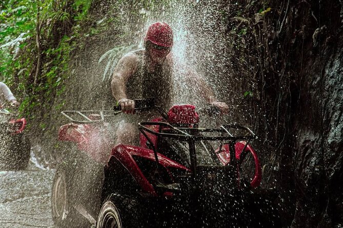 Ubud Bali ATV Quad Bike Legong Temple cave with Lunch and Pool - Pickup Near Gianyar, Then Straight Into Ubud Countryside Riding