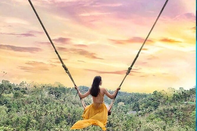 Ubud Day Tour : Waterfall, Temple and Local Night Market Tour - Stop 2: Tegalalang rice terraces and Jungle Swing views