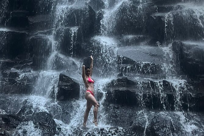 Ubud Top Waterfall and swing in tegallalang - Stop 3: Suwat Waterfall, the 15-Meter Drop, and the Fun Part