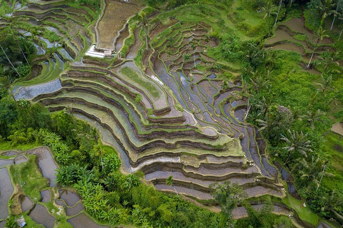 Ubud Volcano Lake and Natural Hot Spring Tour - Batur Natural Hot Spring, soaking with towels and a view