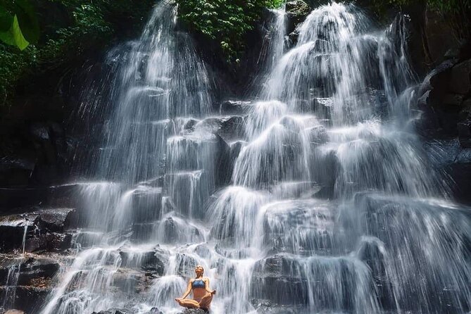 Ubud Waterfalls, Temple and Rice Terrace - Private Tour - Stop 1: Kanto Lampo Waterfall and the Tiered Swim Vibe