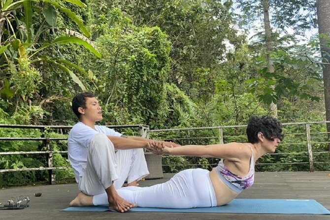 Ubud yoga, rice terrace walk and floating Breakfast tour - Pickup coverage, group discounts, and mobile tickets