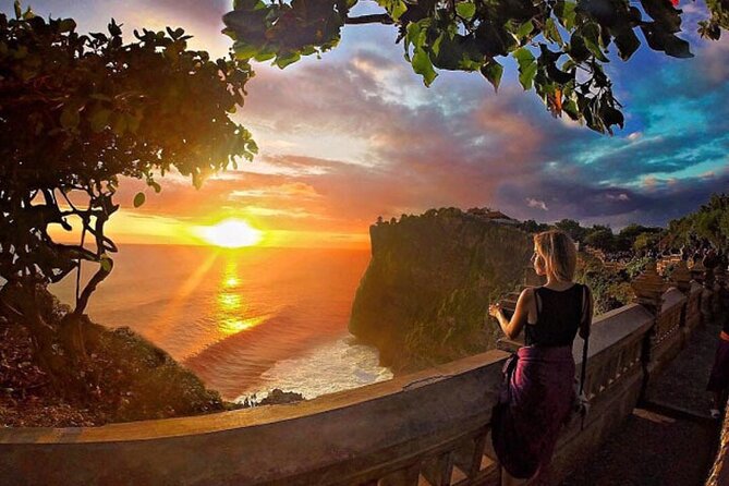 Uluwatu cliffs at sunset, south Bali